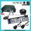 European car license plate frame rearview camera with parking sensor