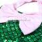 2016 new kaiya sell like hot cakes baby swim suit baby pink bow and green mermaid tail for swimming