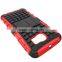 8 Colors Armor Hybrid Silicone Phone Case Back Cover For S6 G9200 Heavy Duty Armor Stand Case