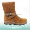 Women Brown Suede Leather Shoes Boots Half Boots