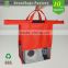 Green foldable shopping bag market trolley