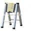 3.2+3.2m ,European safety standard.EN131,utility folding ladder.multi functional mobile retractable ladder