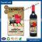 Screen printing matt lamination hot stamping glossy lamination good adhesive wine label