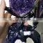 Natural Romantic Heart Shape Amethyst Geodes Purple Quartz Crystal Cluster