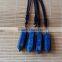 natural rock lapis lazuli hexagon prism crystal gemstone pendants double points for gift