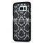 C&T Gold Damask Design Pattern Rubber Coating Slim Hard PC Case Cover for Samsung Galaxy S7