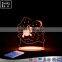 custom illusion kids 3d night light with 7colors table lamp gifts stars