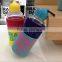 wholesale glass water bottle with colorful sleeve with custom logo