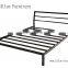 Metal Bed Queen Size With Headboard Black