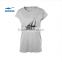 ERKE new arrival summer woman casual t-shirt with sailing pattern round neck soft cotton for girls loose style wholesale/OEM