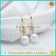 2016 Latest cute girls bowknot mother pearl earrings