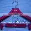 women's velvet flocking coat hangers custom