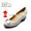 white woman cow leather dress shoes