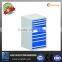 powder coated metal tool cabinet for workshop with many drawers