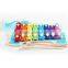 animal fruit design wooden toy percussion instrument