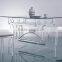 Luxury eco-friendly modern design high transparent acrylic dining table wholesale