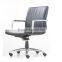 Ergonomic Middle Back Cheap Office Chair With Synthetic Black Leather Office Conference Chair