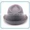 High quality best grey fedora cheap plain winter wool fabric felt fedora hats for men