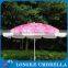 180gsm polyester fabric 90 cm radius advertising beach umbrella with carry bag