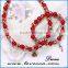 Christmas Gifts 2016 fashion beads necklace and Bracelet set with bell charm