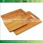 3 Piece Bamboo Cutting Board Set, For Meat & Veggie Prep, Serve Bread, Crackers & Cheese, Cocktail Bar Board