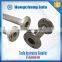 Flexible metal corrugated pipe with flange or nut ends