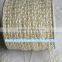 Top quality 25m/lot 2 Rows 10mm Cream Pearl Chain Trims For Garment Accesories