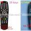 High Quality Black/Golden 39,42 Keys RCW-STB-NEW5 TV REMOTE CONTROL for Romania market,RK102 Turkey market