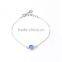 Delicated 18k gold plated rhinestone bracelet for ladies