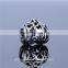 T022A Antique Silver Hollow Love Hearts Floating Charm