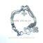 gold plated handmade leather bracelet anchor