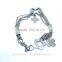 New Arrival Cross Charm Male Metal Bangles Peach Hearts Bracelet Design