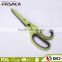 S75.6052G-2016 New design colorful handle and coated color blade multi-blades scissors with plastic handle