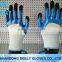 13G Nitrile coated finger double dip safety glove for heavy industry