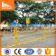 Customized Temporary Yellow Powder Coating Iron Road Barricade