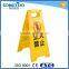 Custom A shape plastic warning board, warning sign board
