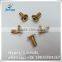 China supplier hardware manufacturing brass male and female screw with Logo