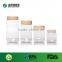 Free samples pet material bottle nuts food storage plastic jar 250g cheap clear empty jam jar