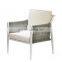 Modern outdoor powder coating Aluminum PE rattan sofa sets with cushions