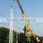 Hydraulic digging machine with tractor and crane