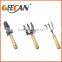 Eco wooden handle garden tool set, toy garden tool sets for kids and chidrend