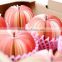 Promotional 3D fruit apple, pear watermelon shaped wholesale note paper fruit memo pad