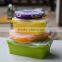 Wholesale food container /microwave safe silicone food container