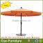 Leisure garden patio durable aluminium sun umbrella