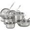 Cheapest Stainless Steel stock pot sets with glass lid and fashionable design