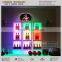 Plastic LED Liquid Back Bar / Wine Display Shelf