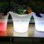 high quality led plastic led flower pots, colorful led ice bucket