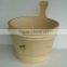high quality sauna series accesories Classic wooden bucket and spoon for sauna room