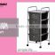 10 tier drawers plastic cart with trays
