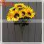 Height quality handmade customize artificial sunflowers wholesale artificial flowers cheap plastic artificial flowers